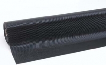 Wykładzina przemysłowa, ergonomiczna Chodniki, typ Rib`n`Roll 100 cm x 10 m x 3 mm, obszar suchy/mokry, kolor czarny